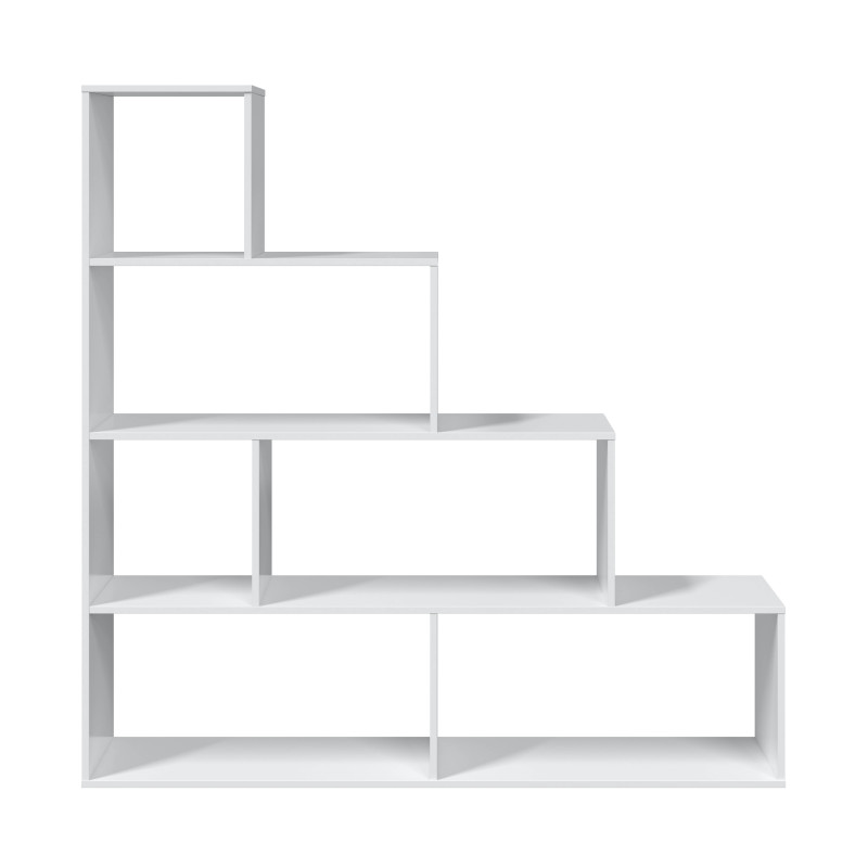 Estantería barata BUBION Blanco Brillo 145 cm