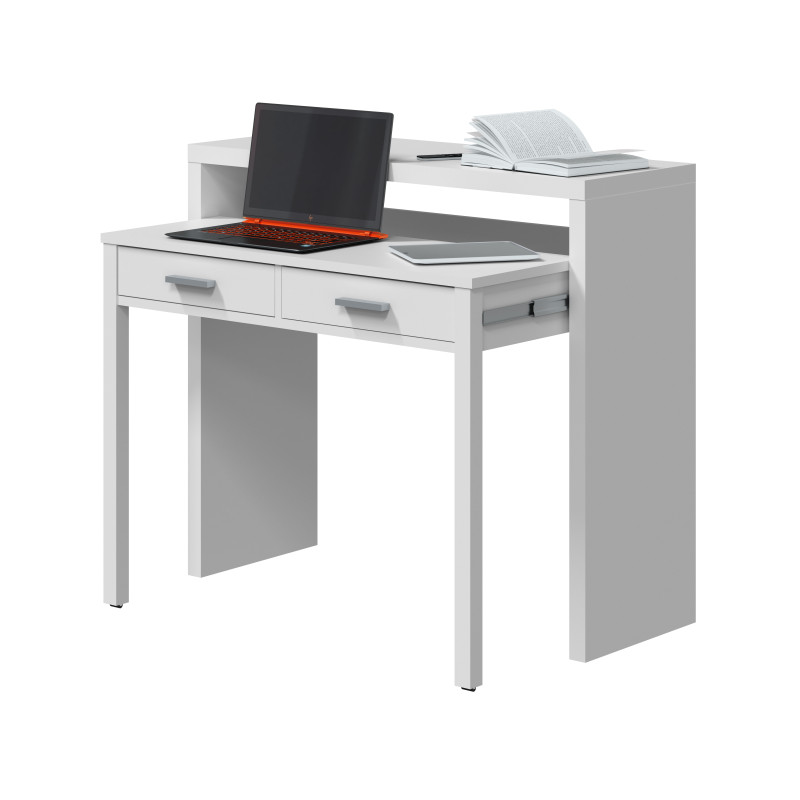 Escritorio desplazable barato RONDA Blanco Artik 98.5 cm