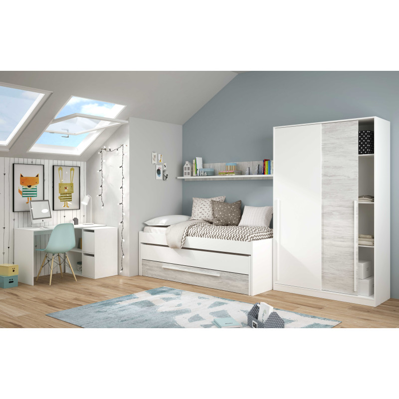 Mesa escritorio multiposición barata Gio Blanco Artik 152 cm