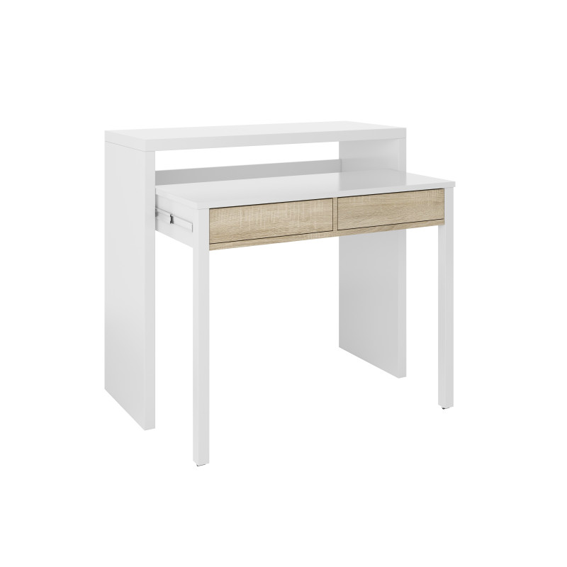 Consola escritorio barata RONDA Blanco Artik 98.5 cm