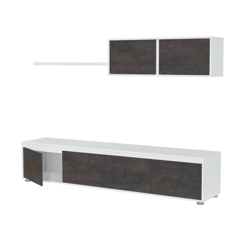 Salón TV barato Home Blanco Artik 200 cm