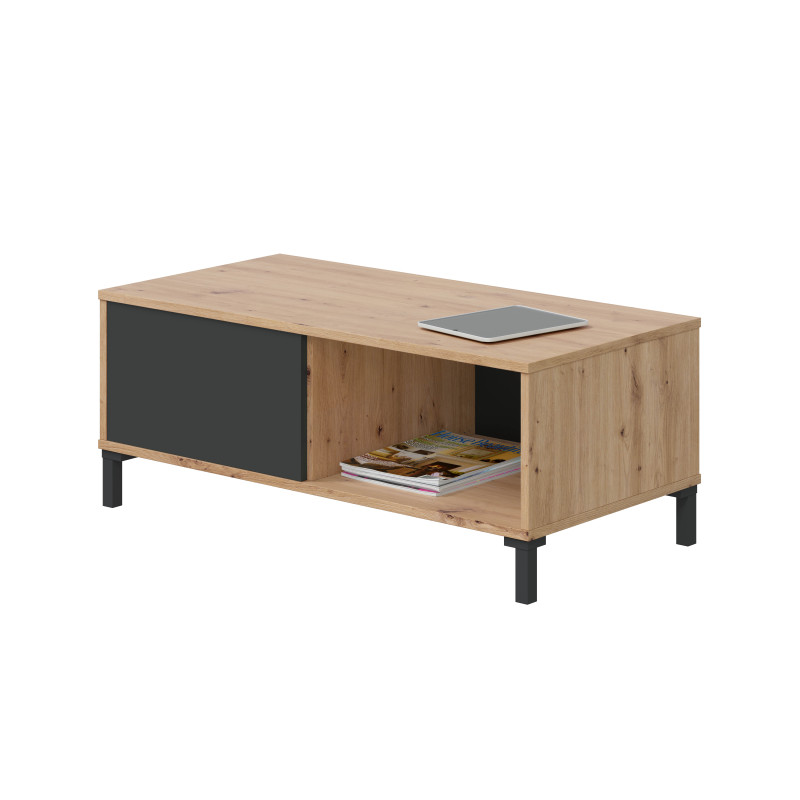 Mesa de centro auxiliar barata ALBAICIN PLUS Roble 100 cm