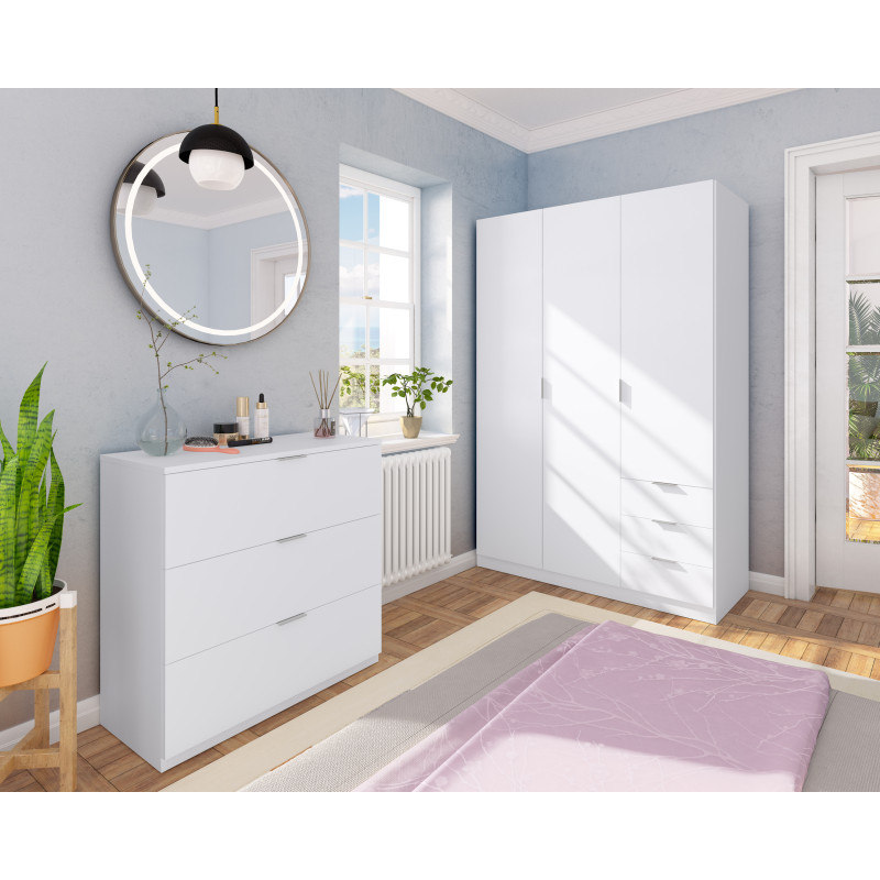 Cómoda 3c barato MOJACAR Blanco 77 cm