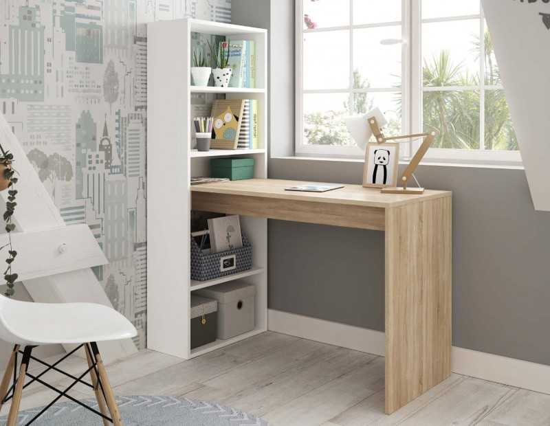 Mesa estudio+estanteria modelo CADAQUES PLUS , en varios colores